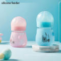 Alimentador de silicona de succión natural para niños pequeños de leche